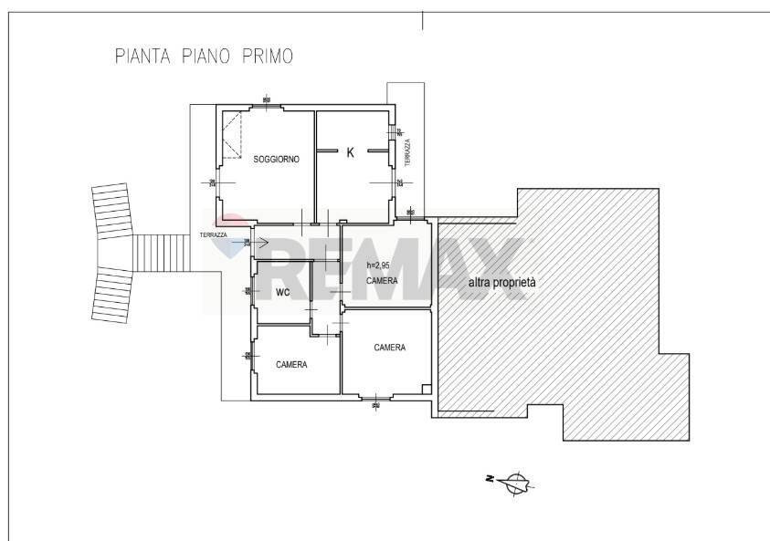 Pianta 2D - Casa semi indipendente VIA I MAGGIO
 
32, Civitella Paganico - planimetria 1