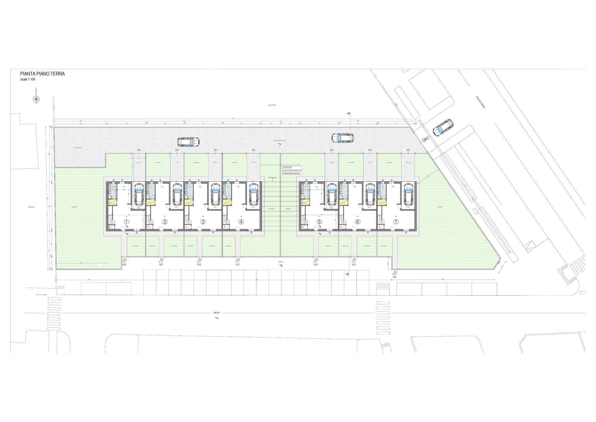 Villa a Schiera via Po, La Loggia - planimetria 1