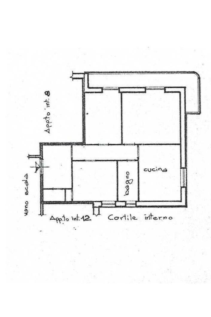 Three-room apartment via Carlo Rota, 6, Genova (neighborhood Sampierdarena) - floor plans 1