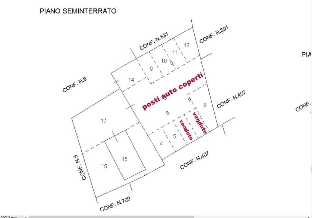 Planimetria - Box via Innocenzio V, 41, La Salle - foto 1