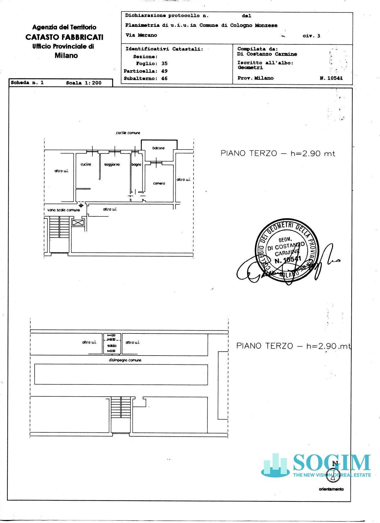 Foto 24 - Bilocale via merano
 
3, Cologno Monzese - planimetria 1