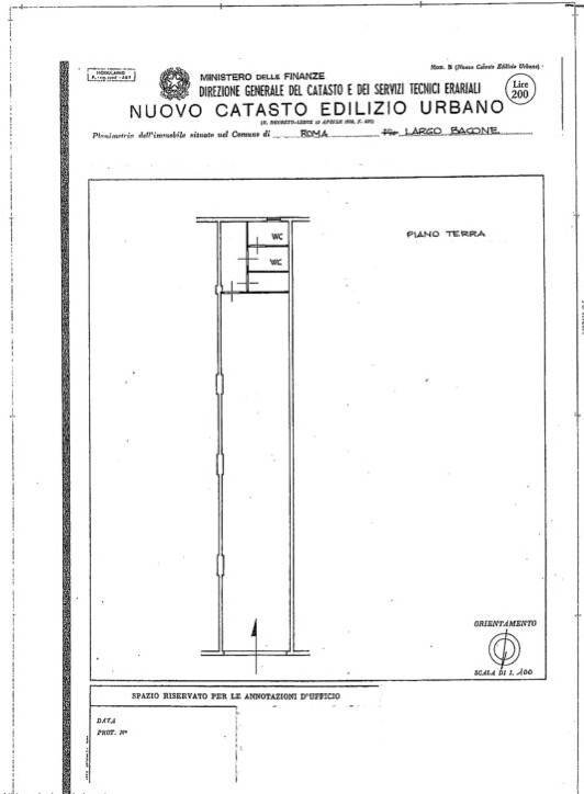 Foto 13 - Locale Commerciale Largo Bacone, Roma - planimetria 1