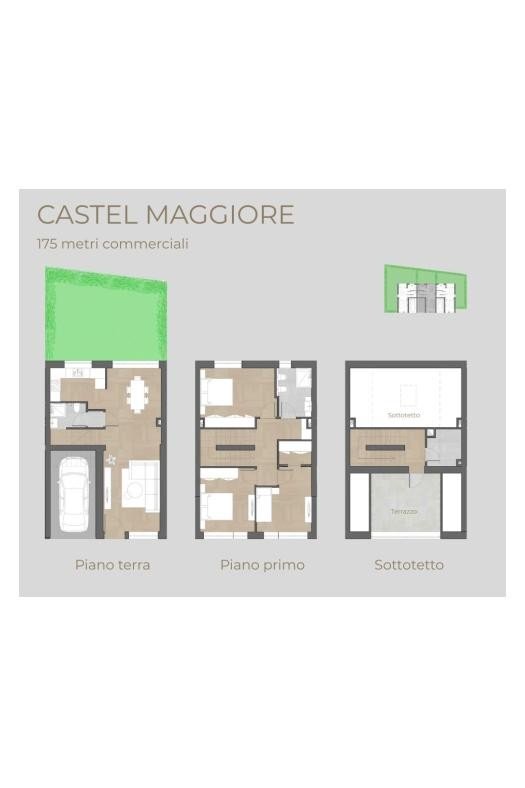 Villa a Schiera via Antonio Gramsci, Castel Maggiore - planimetria 1