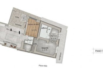 Planimetria - Appartamento piazza Italia, Alzano Lombardo - foto 1