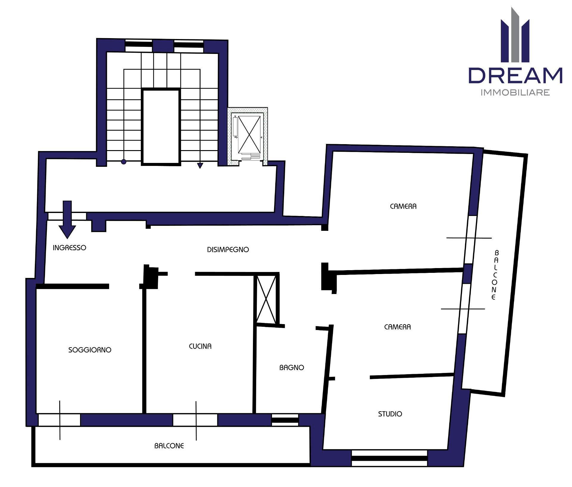 Foto 23 - Three-room apartment Via San Rocco, Cagliari - floor plans 1