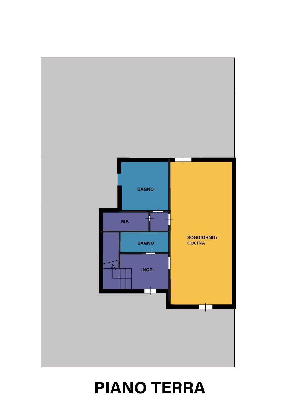 Villa via Premilcuore, frazione Sant'egidio, Cesena - planimetria 1