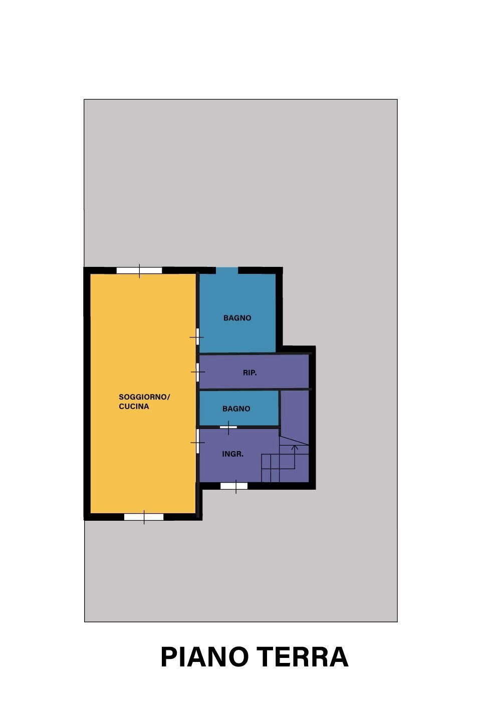 Villa via Premilcuore, frazione Sant'egidio, Cesena - planimetria 1