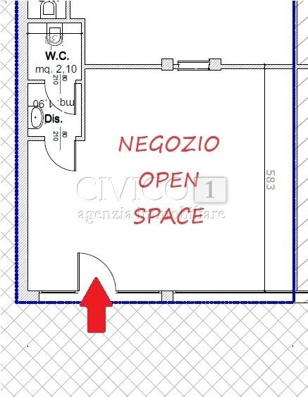 Planimetria.jpg - Commercial Premises Galleria Venezia, Vigodarzere - floor plans 1