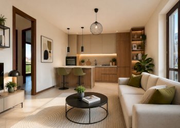 RENDERING ANGOLO COTTURA - Two-room apartment Via Giuseppe Mazzini 9, Sangiano - photo 1