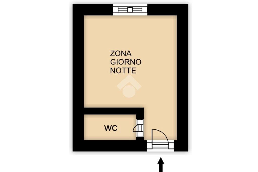 One-room apartment Viale Bligny, Milano - floor plans 1