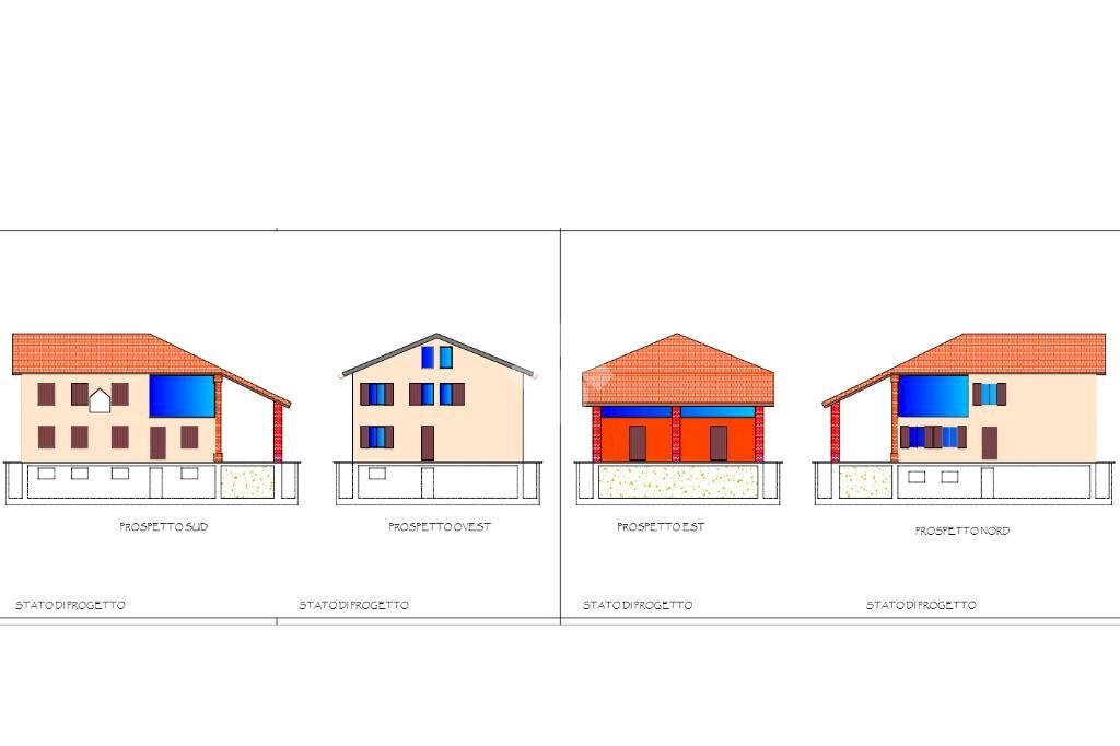 Building land Str. Torchio, Fontevivo - floor plans 1