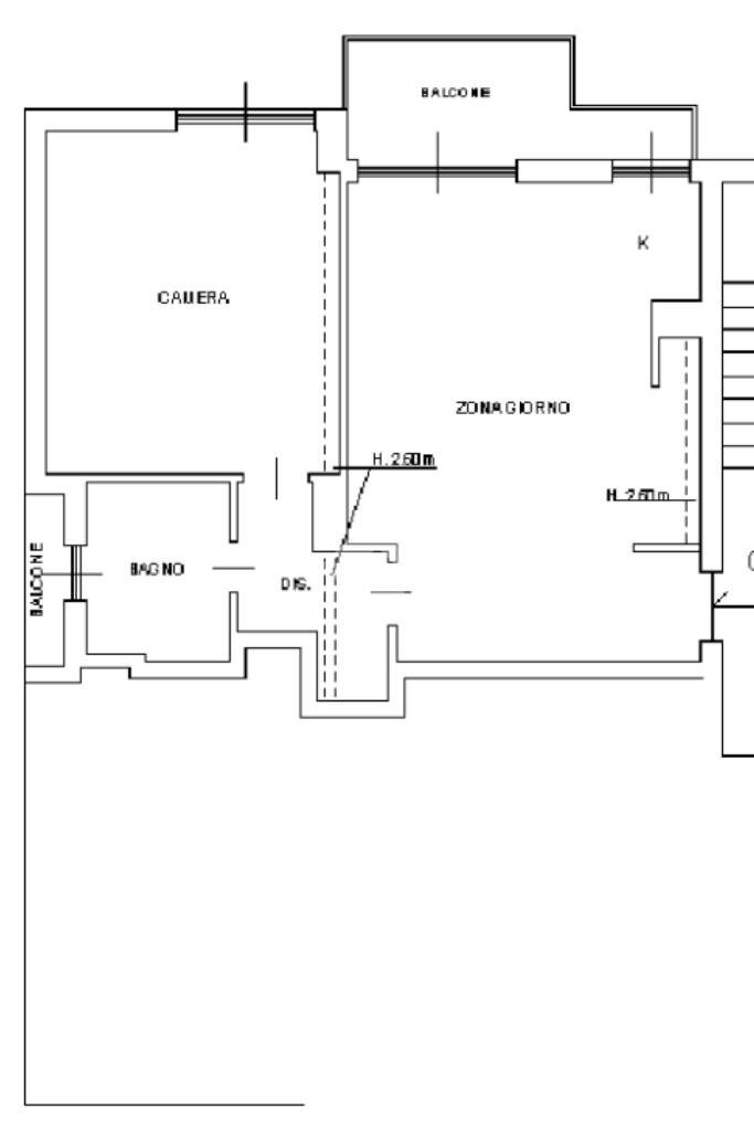 Bilocale Via Demonte, Milano (zona Niguarda) - planimetria 1