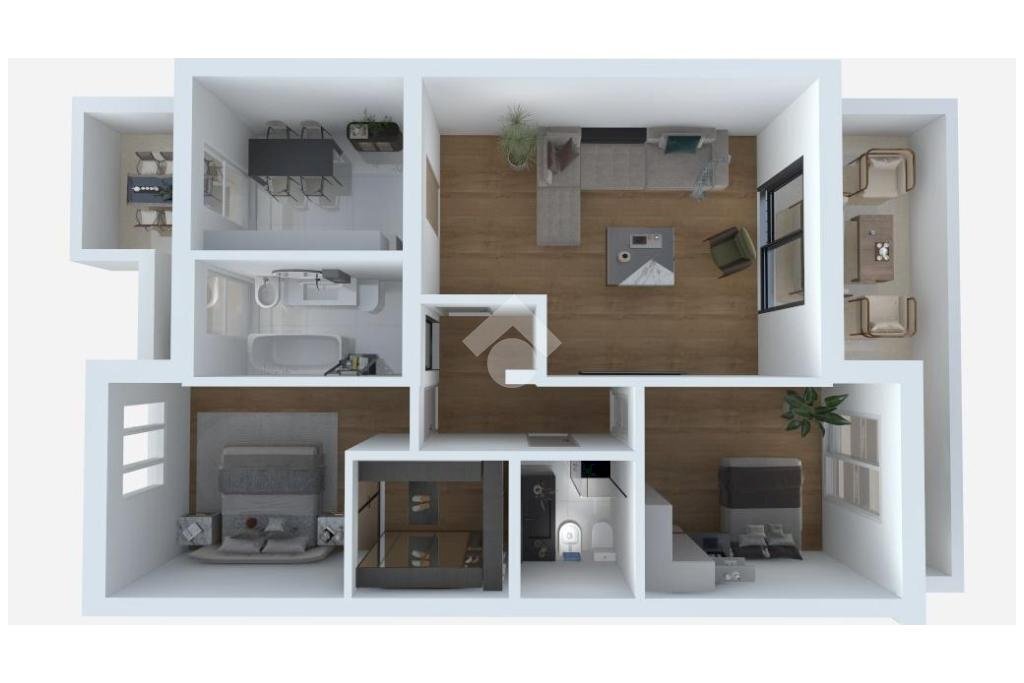 Trilocale Via Fausto Melotti, Milano (zona Rogoredo) - planimetria 1