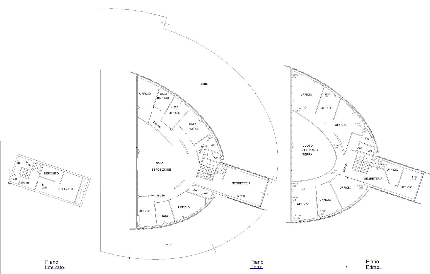Commercial Premises Bologna - floor plans 1