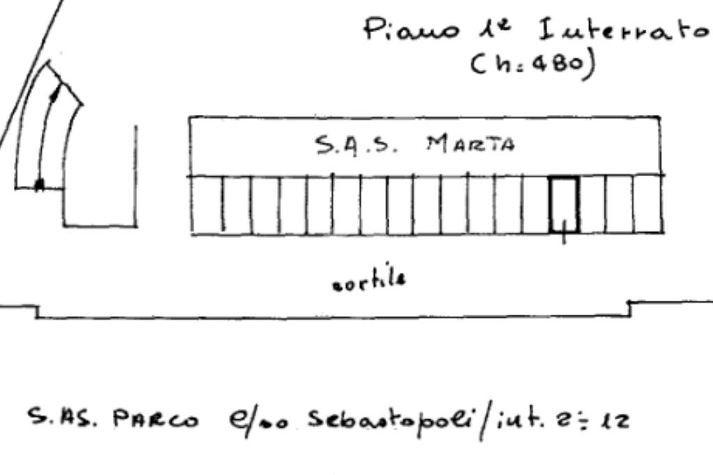 Box Corso Sebastopoli, Torino (zona Santa Rita) - planimetria 1