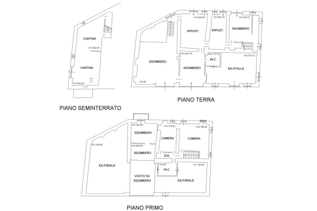 Rustic Frazione Cortanieto, Montiglio Monferrato - floor plans 1