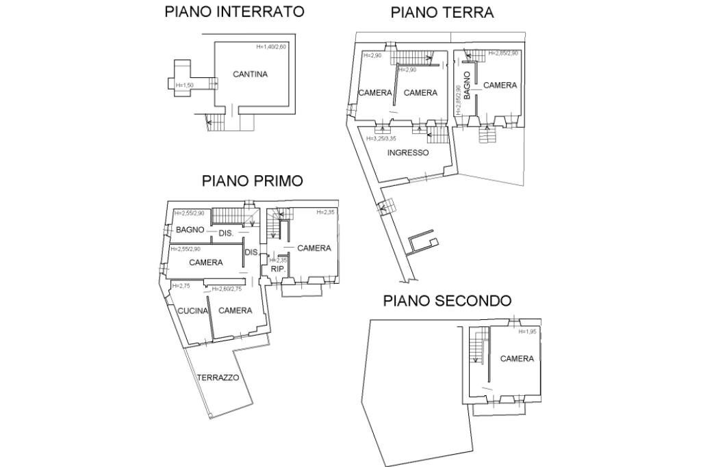 Casa semi indipendente Via cardinal massaia, Piovà Massaia - planimetria 1