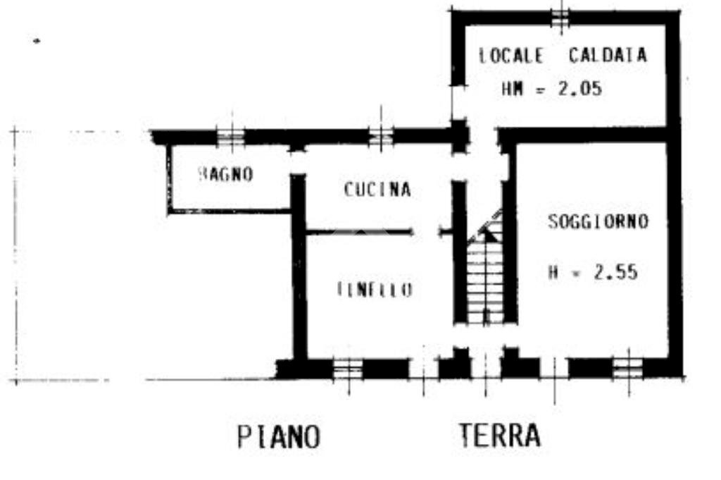 Semi-detached house Via Vercelli, Motta de' Conti - floor plans 1