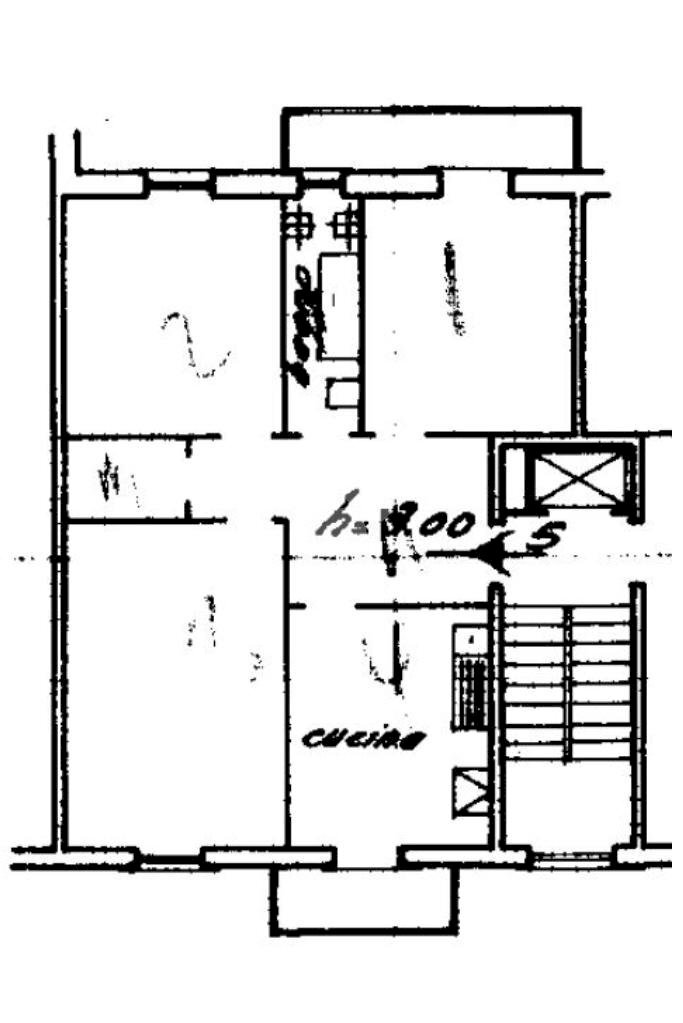 Four-room apartment Via Venezia, Genova (neighborhood Dinegro) - floor plans 1