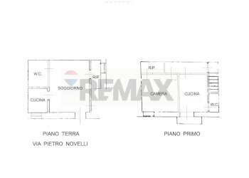 Pianta 2D - Trilocale via Pietro Novelli
 
210, Monreale - foto 11