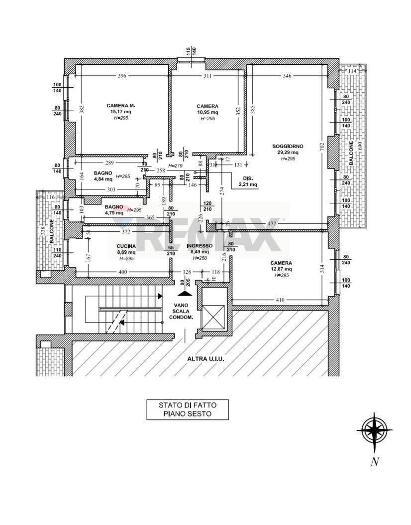 Pianta 2D - Four-room apartment VIA PIRANESI
 
26, Milano - floor plans 1