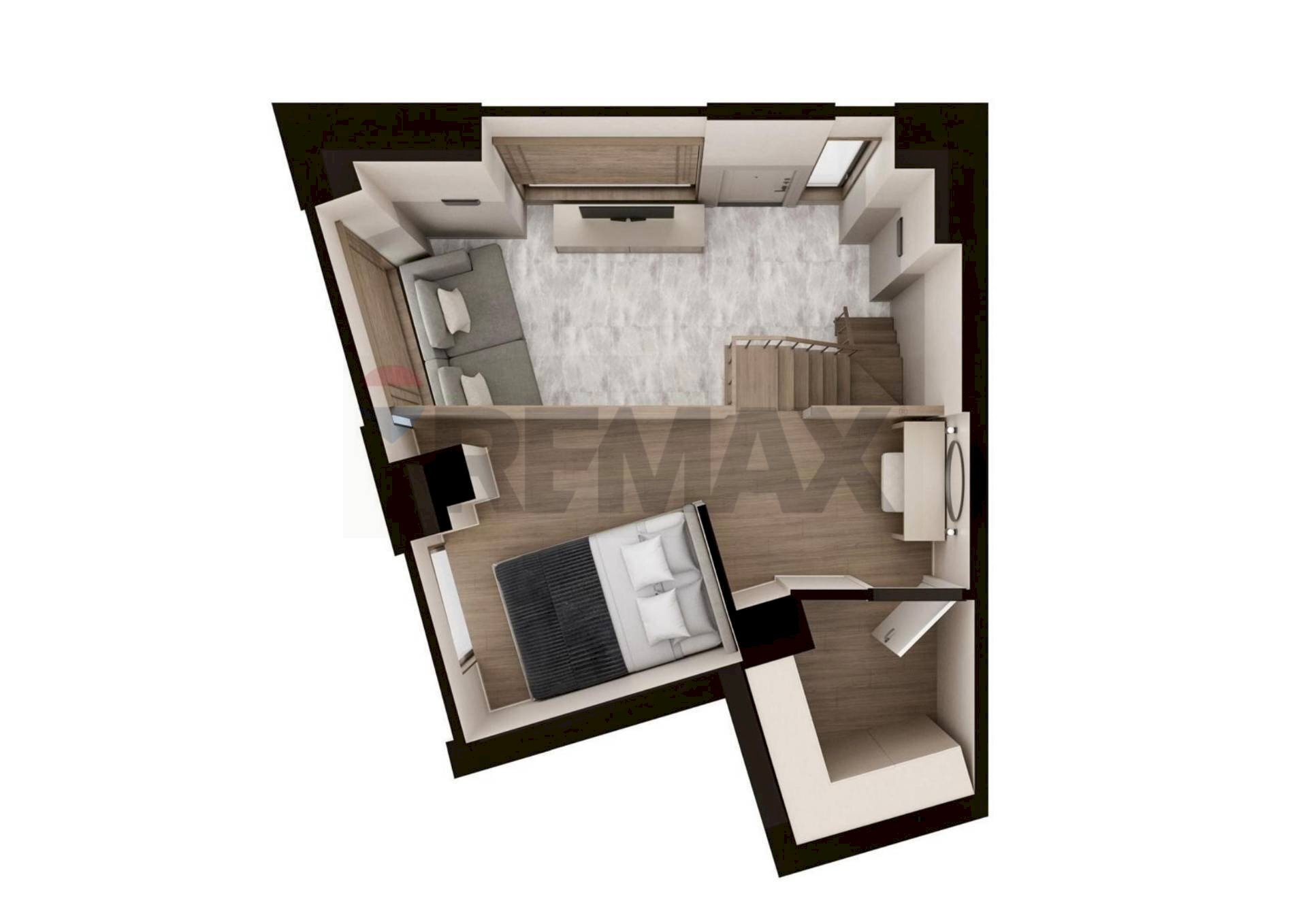 Pianta 3D - Bilocale Corso Tortona
 
30, Torino - foto 2