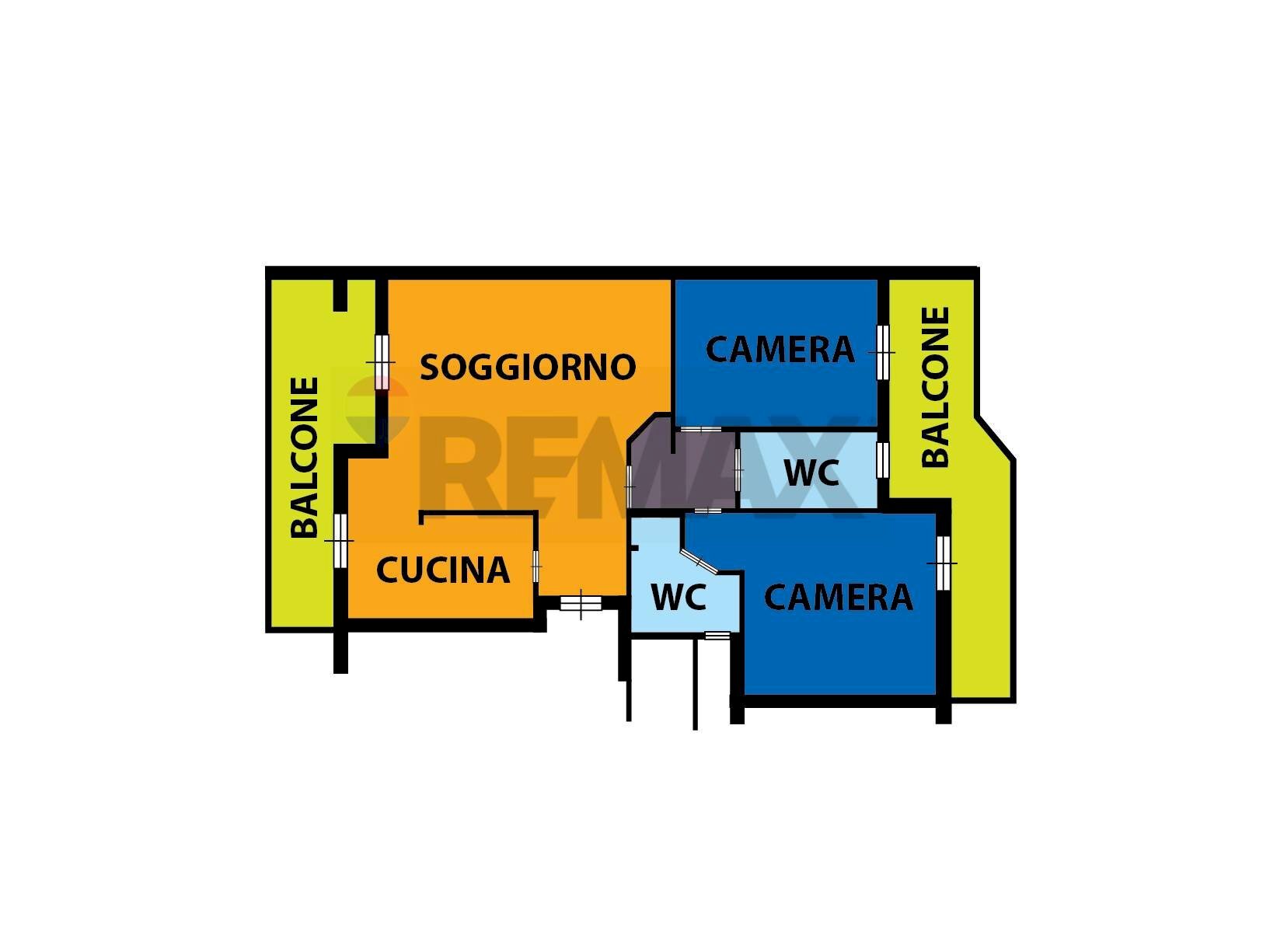Pianta 2D - Quadrilocale Santa Maria Capua Vetere - foto 1