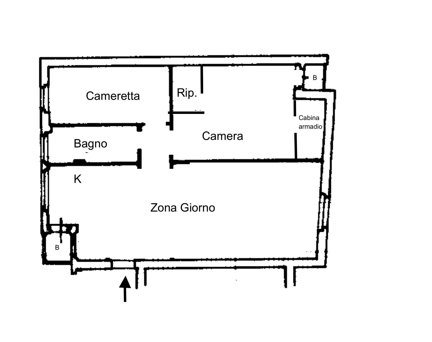 Foto 32 - Three-room apartment Via Magnaghi, La Maddalena - floor plans 1