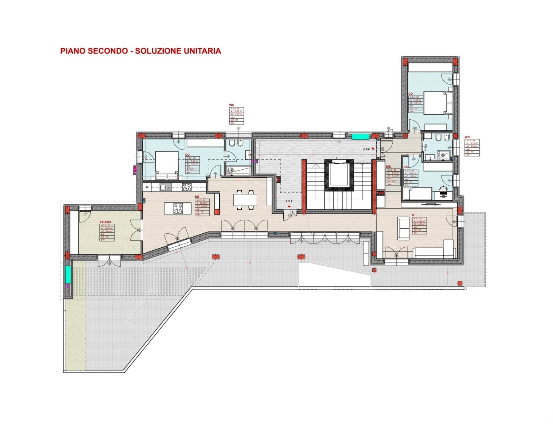 Foto 30 - Attico via spinello aretino, Bagno a Ripoli - planimetria 1