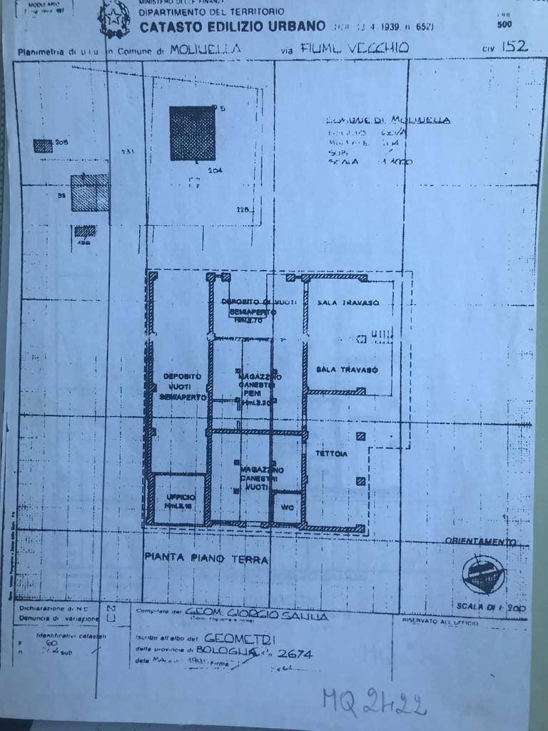 Foto 30 - Building land Via Fiume Vecchio
 
152, Molinella - floor plans 1
