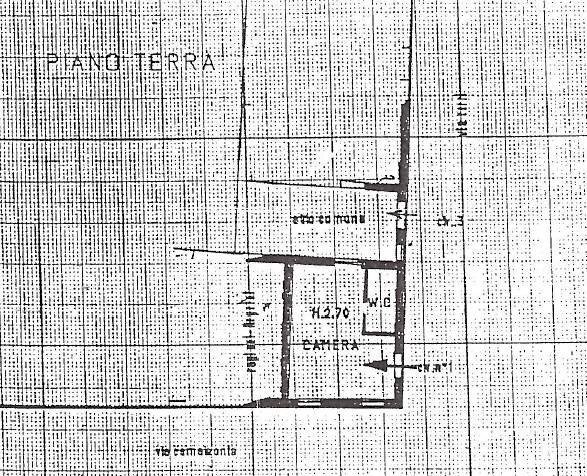 Foto 20 - Monolocale Via Carri, Ferrara - planimetria 1