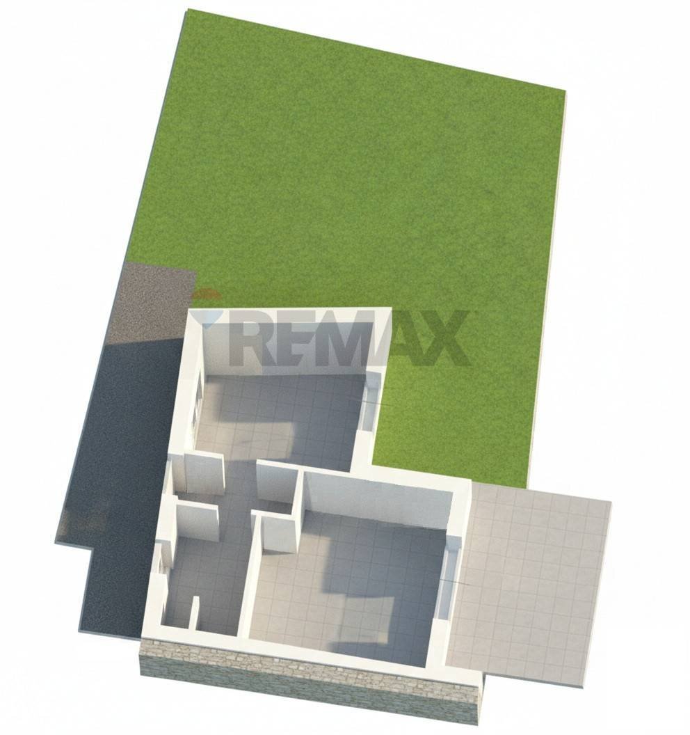 Pianta 3D - Bilocale LOC. BELVEDERE, Parzanica - planimetria 1