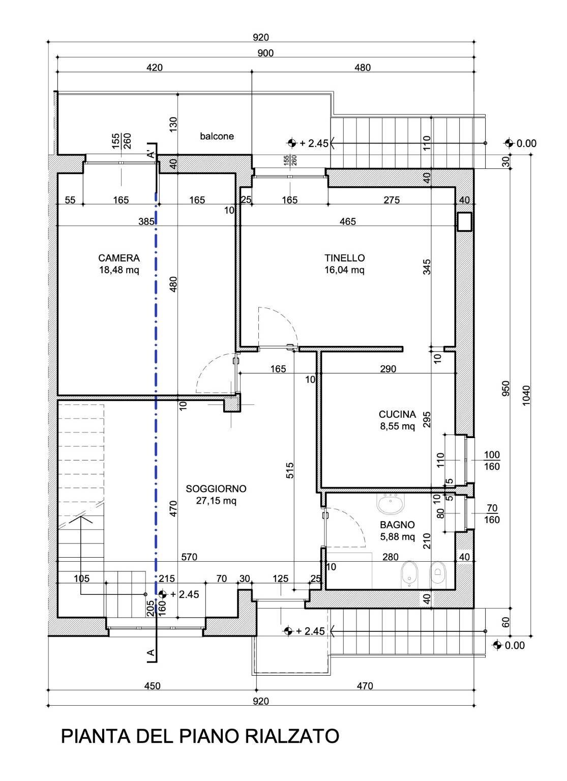 Villa Nichelino - floor plans 1