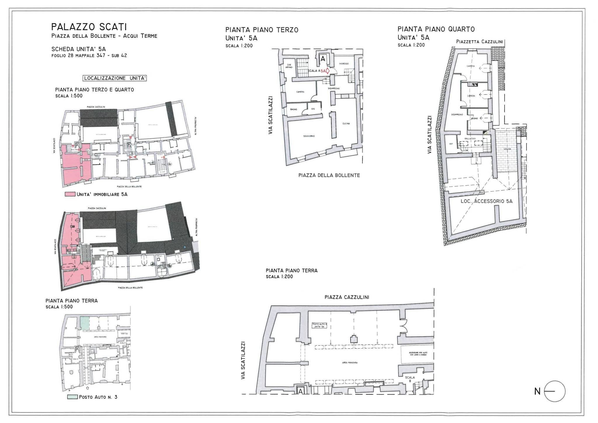 Apartment piazza della Bollente, Acqui Terme - floor plans 1