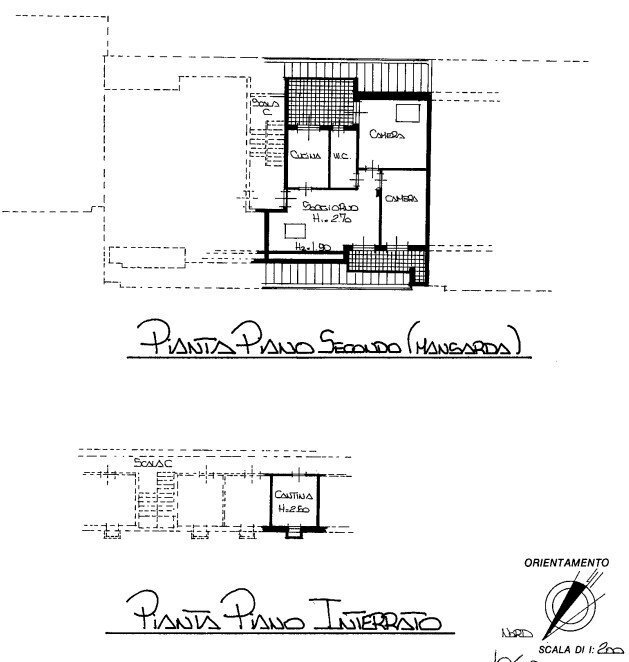 Four-room apartment via Rocca de' Baldi, 6, hamlet Madonna Delle Grazie, Cuneo - floor plans 1