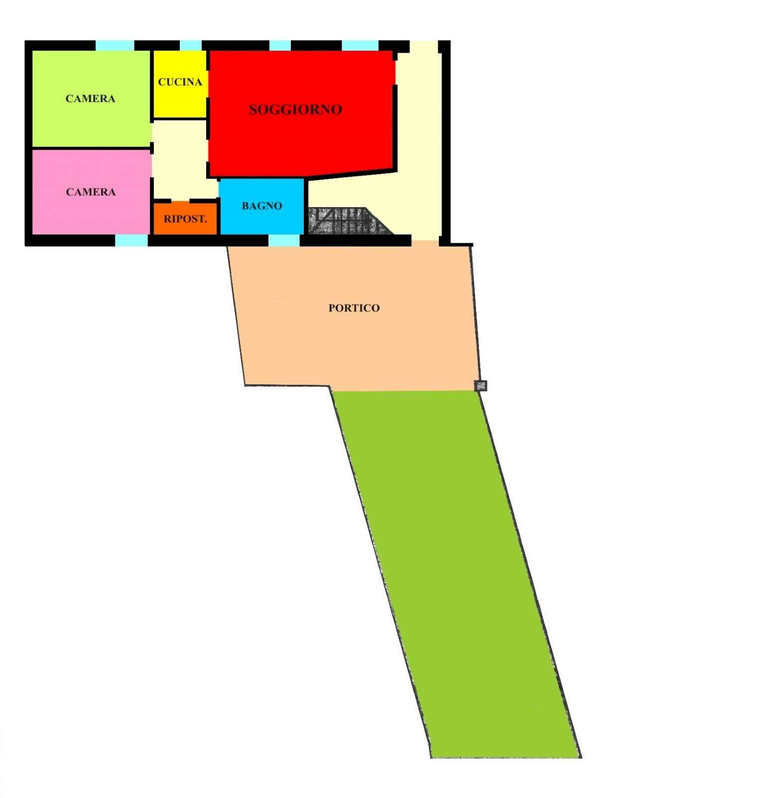 608pt - Independent house piazza Aldo Moro, Bagnolo Cremasco - floor plans 1