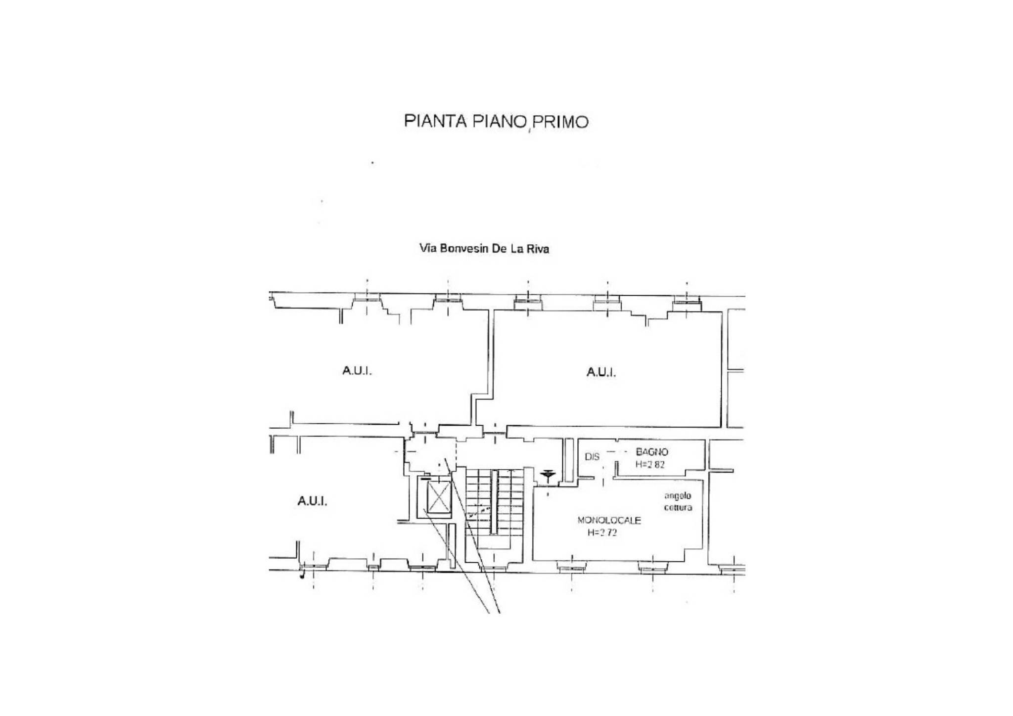 Monolocale piazza Santa Maria del Suffragio, 3, Milano - planimetria 1