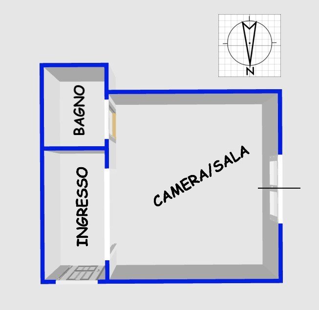 Ufficio via Pozzuolo del Friuli, 3, Genova (zona Albaro) - planimetria 1