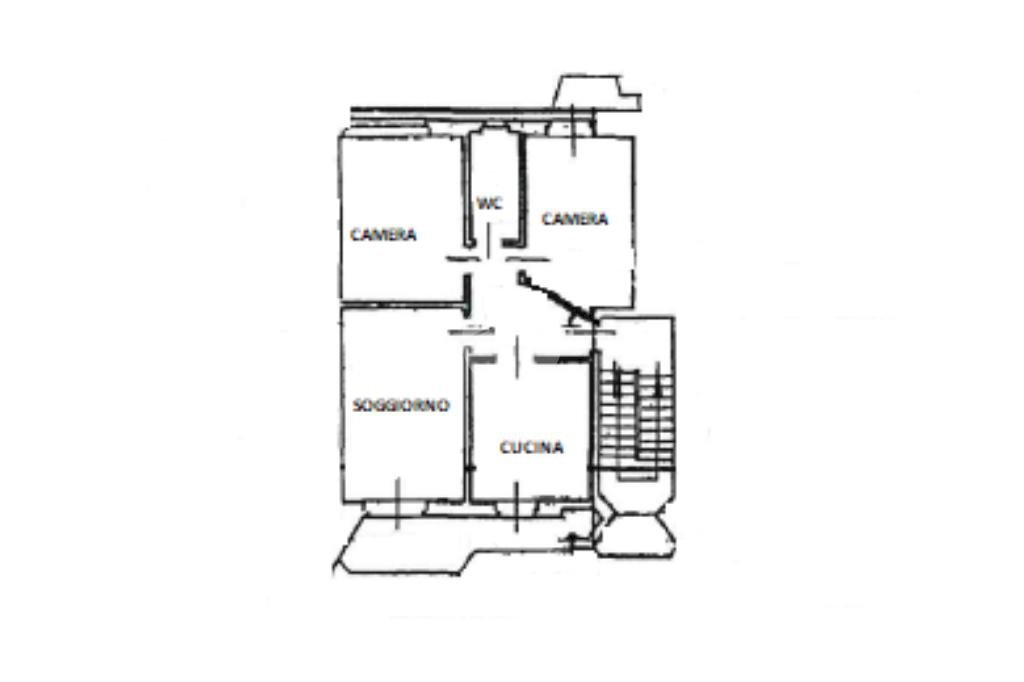 Quadrilocale Canton Vesco, Ivrea - planimetria 1