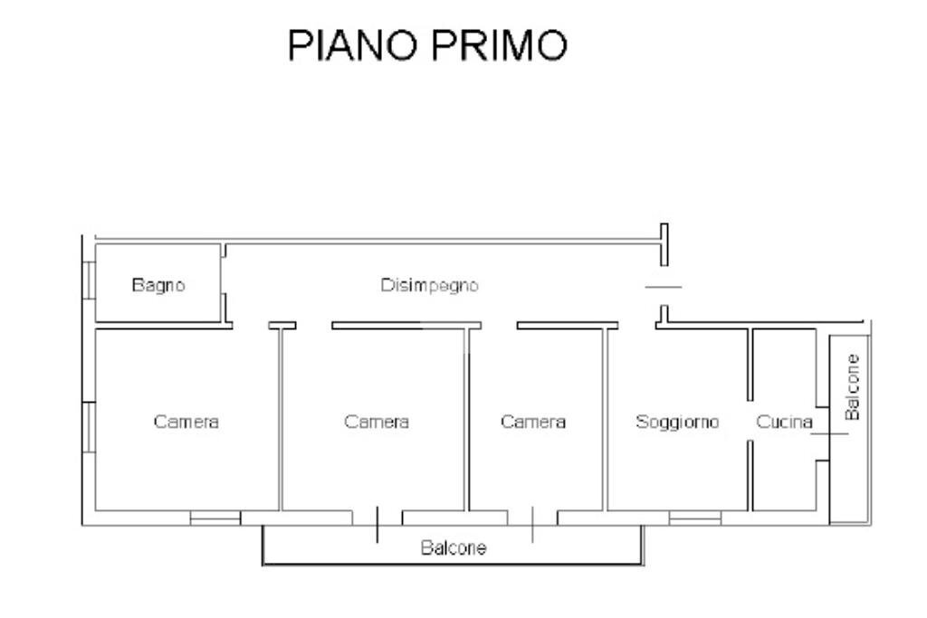 Quadrilocale Via Calzavecchio, Casalecchio di Reno - planimetria 1