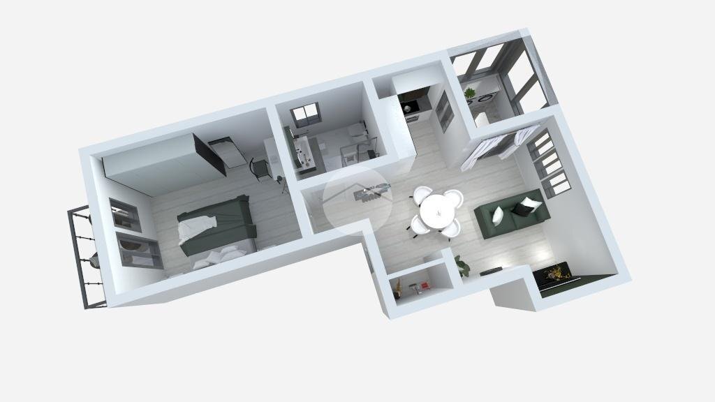 Bilocale Via monterosa, Piossasco - planimetria 1