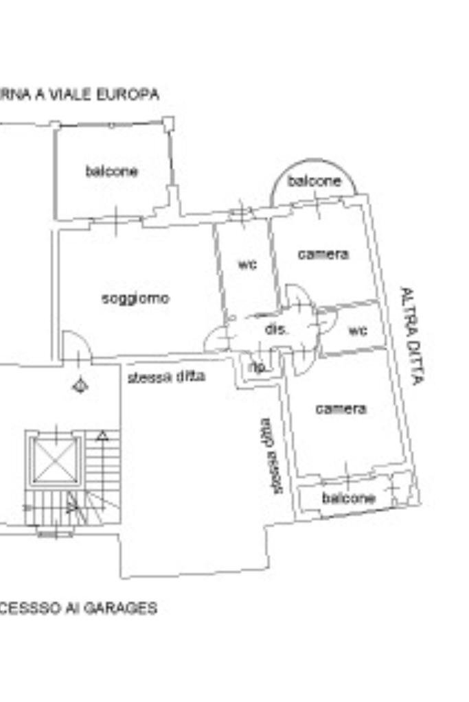 Three-room apartment Piazzale Lepanto, Leini - floor plans 1