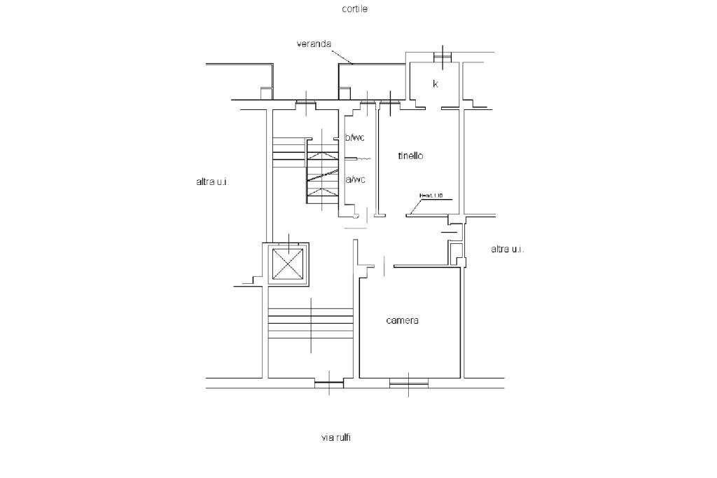 Bilocale Via Michelangelo Rulfi, Torino (zona Borgo Vittoria) - planimetria 1