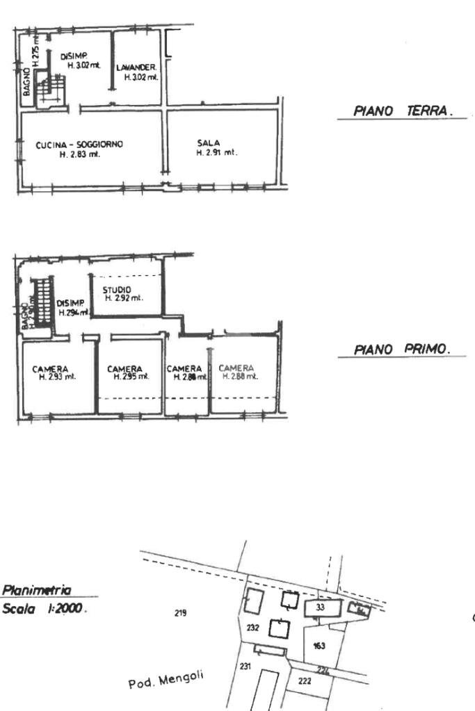 Casa indipendente Via degli stradelli Guelfi, Bologna - planimetria 1