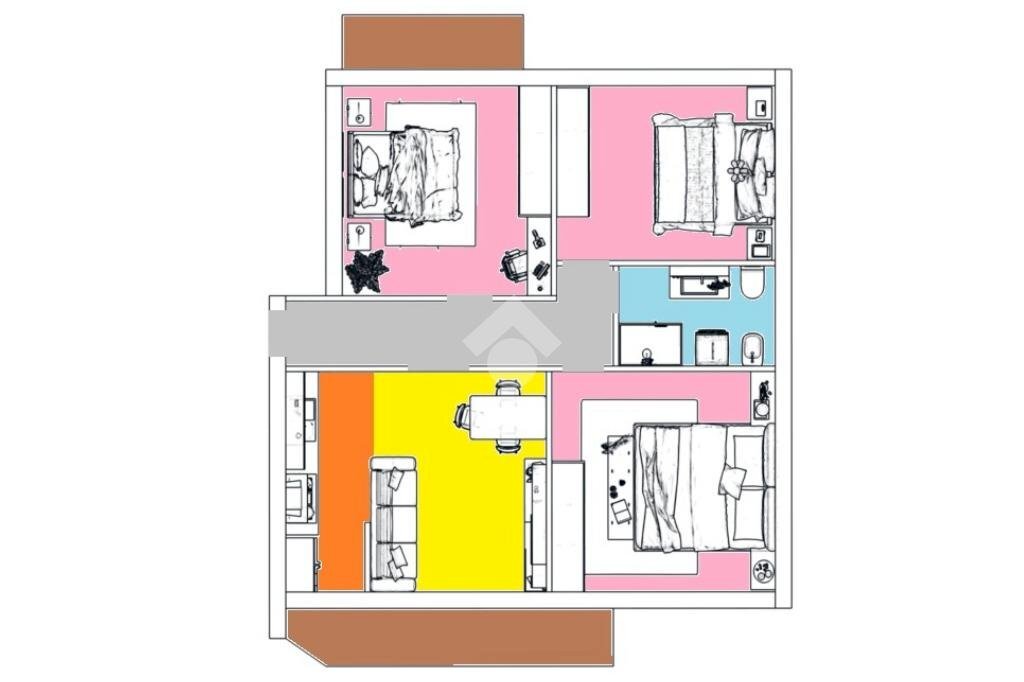 Trilocale Via Tito Speri, Pogliano Milanese - planimetria 1