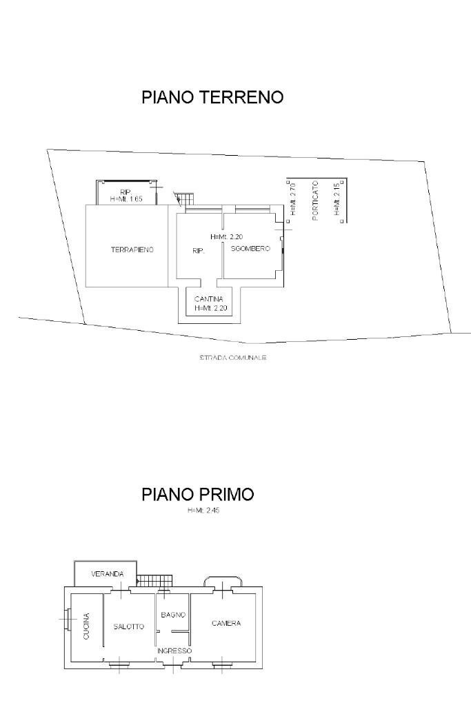 Casa indipendente Via azzario, Villar Perosa - planimetria 1