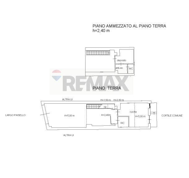 Pianta 2D - Negozio Via Sant'euplio (Largo Paisiello)
 
23, Catania - planimetria 1