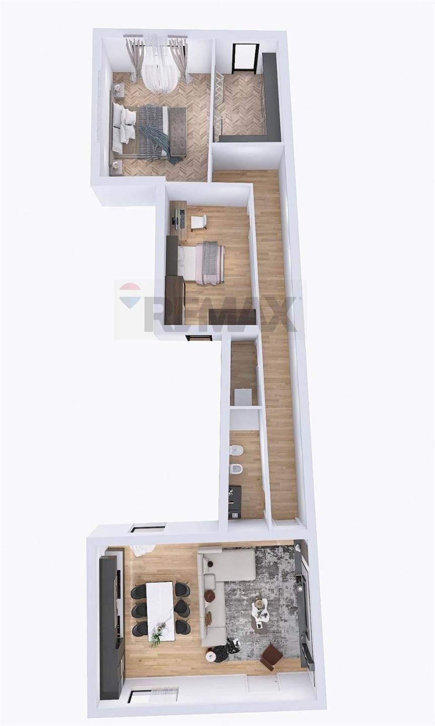 Pianta 3D - Casa indipendente via acicastello
33, Aci Castello - foto 3