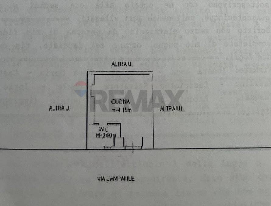 Pianta 2D - One-room apartment Via Campanile
 
33, Manfredonia - floor plans 1