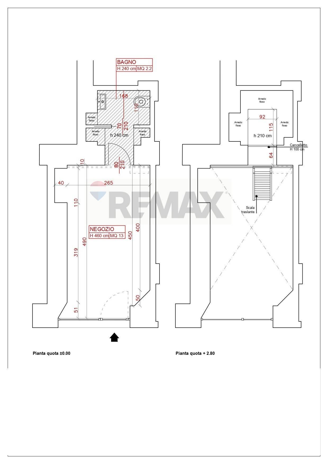 Planimetria 2D - Commercial Activity Via Pergolesi
 
1, Milano - floor plans 1
